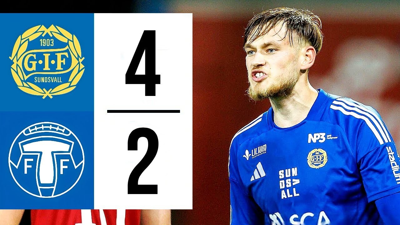 #ไฮไลท์ฟุตบอล [ ซันด์สวาลล์ 4 - 2 เทรลเลบอร์ก ] สวีเดน ซูเปอร์เร็ตเท่น 2025/24.6.68